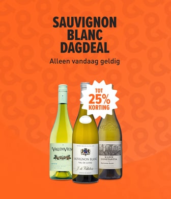 Sauvignon blanc dagdeal. Alleen vandaag geldig.
